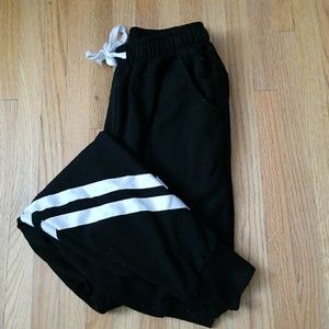 Black Sweatpants with Stripes